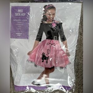 Miss Sock Hop Kids Costume Med 8-10